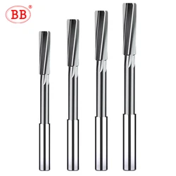 BB HSS Machining Tool Spiral Flute Reamer Cobalt Cutting H7 Shank Diameter 2mm-16mm for Metal Steel Aluminum Hole Drill