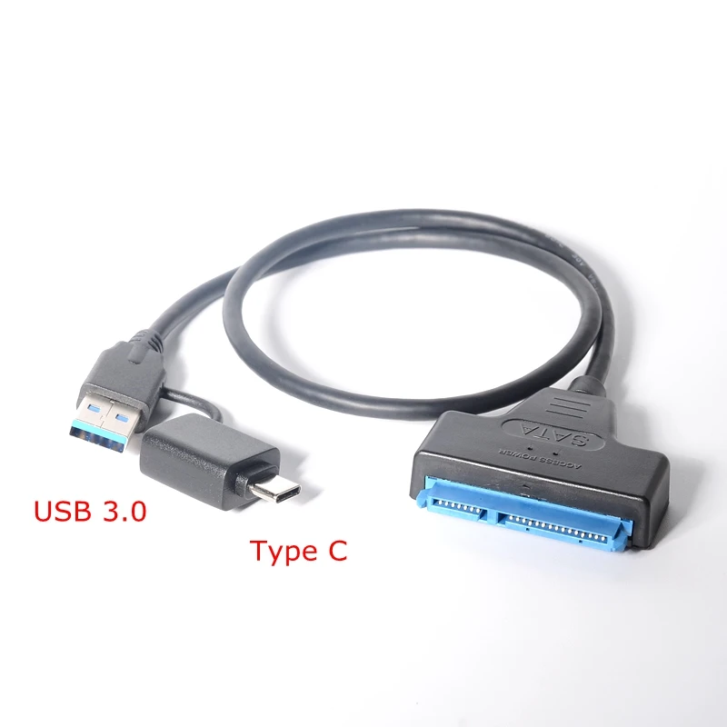 

USB 3.0 SATA 3 Cable Sata to USB 3.0 Adapter Up to 6 Gbps Support 2.5 Inches External HDD SSD Hard Drive 22 Pin Sata III Cable