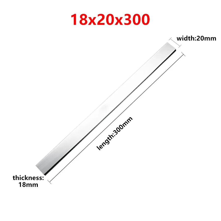 1Pc 18*20*300 18x25x300 18x35x300 18*40*300 300mm High Speed Steel Cutter White Steel Bar CNC Lathe Tool 18mm Front Steel Blades