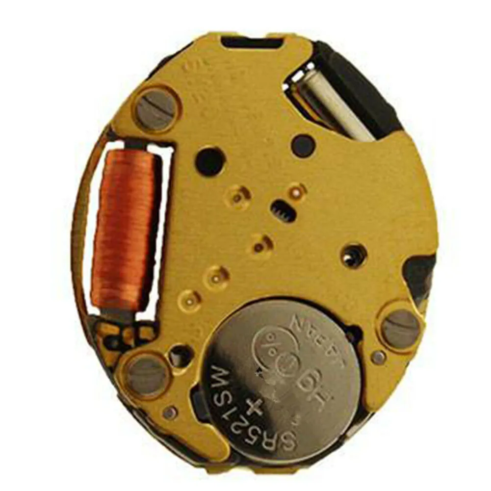 Movimiento de reloj de cuarzo con batería y vástago para Miyota 5Y20, 2,6mm de espesor, 2 manos (hora/minuto), accesorios