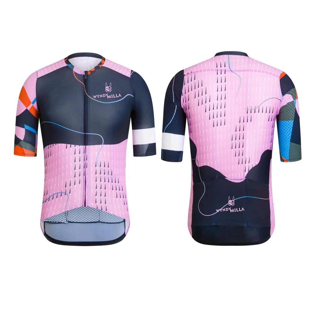 Wyndymilla Jersey Man Korte Mouw Fietsen Jersey Fiets Road Mtb Outdoor Sport Shirt Maillot Ciclismo Hombre Triathlon Tops