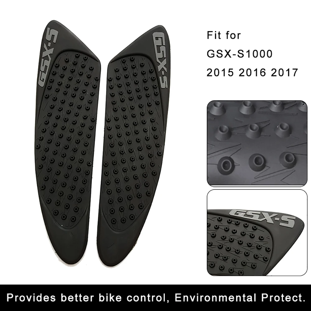 Motorcycle Anti-Heated Gas Tank Side Traction Knee Protector Anti Slip Pad For Suzuki GSXS1000 GSXS1000F GSX-S1000/F 2015-2017