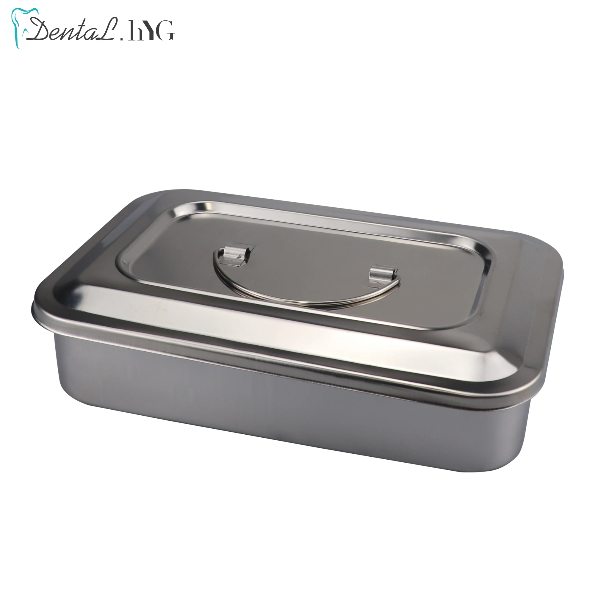 Dental Instruments Tray with Lid Stainless Steel Surgical Nursing Equipments Tools Sterilizer Container Dentist Storage Box