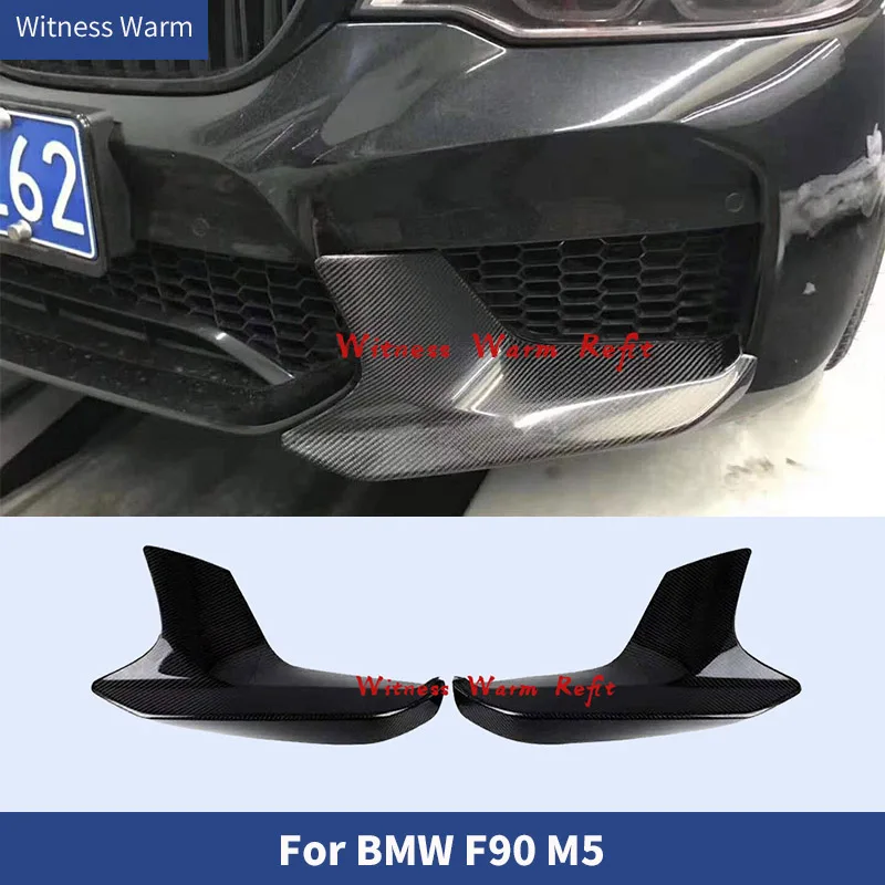 High Quality Carbon Fiber Rear Bumper Aprons Side Lip Spoiler Splitters for Bmw G30 G38 M5 Style/m5 F90 Body Kit 2017 2018 2019