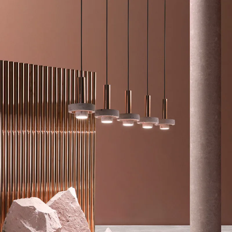 Nordic candles chandelier LED Golden replica designer For Living room Kids room Kitchen copper lamp cage light