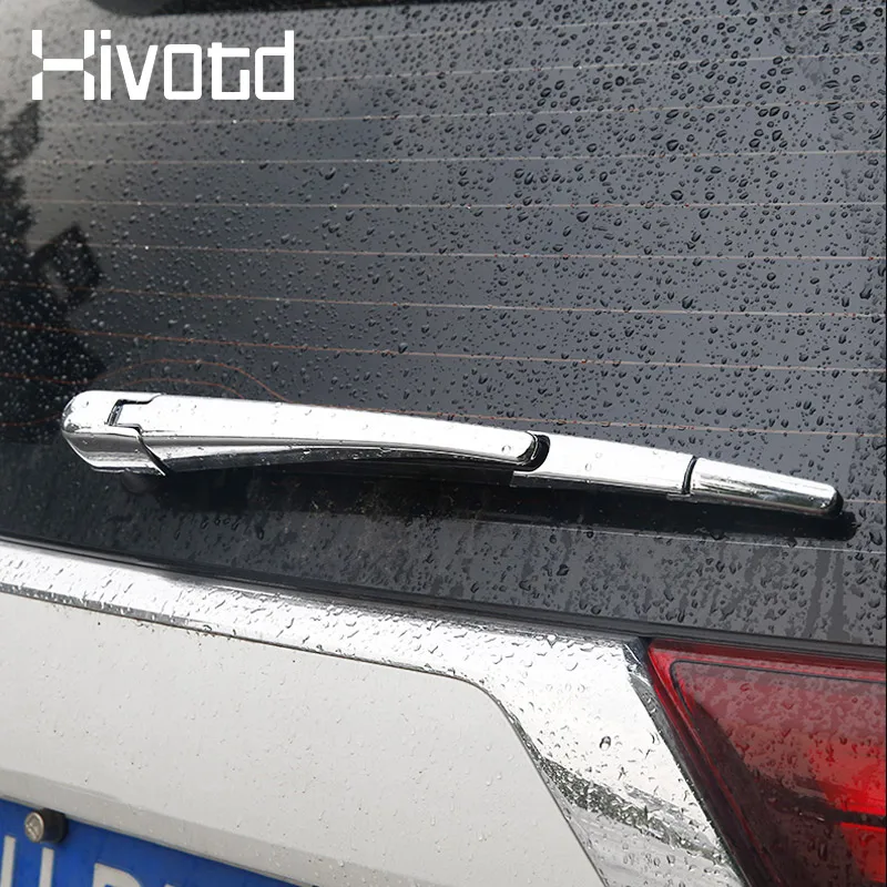 Hivotd Rear Wiper Cover Auto Back Trunk Exterior Decoration Stick Styling Car Accessories For Mitsubishi Outlander 3 2016-2022