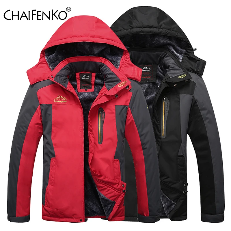 Casaco de inverno masculino de lã, jaqueta grossa e quente para homens, parca casual com capuz, à prova d\'água de alta qualidade para áreas