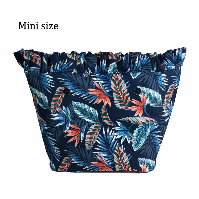 Floral Border Waterproof Inner Lining Insert for Obag O Bag Classic Mini inserts interior for o bag accessories silicon handbag