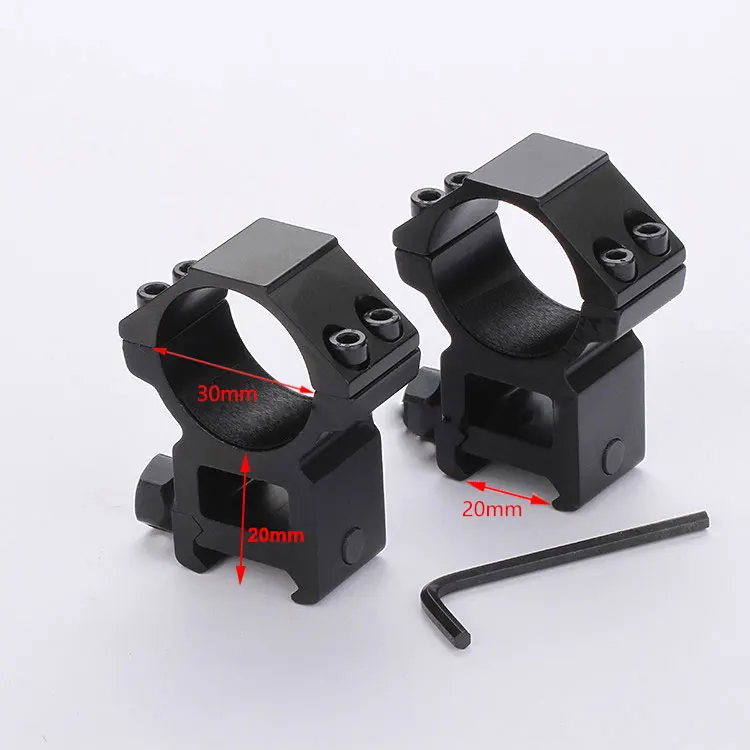 Support de lunette de visée 25,4 mm 30 mm Picatinny pour lunette de visée de fusil à tube de 30 mm, brun clair
