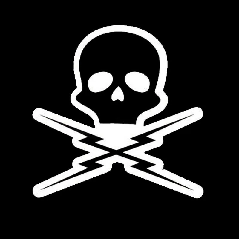 Creative Death Proof Skull Car Sticker Accessories Vinyl PVC 13cm*13cm Motorcycle Car Styling Decal