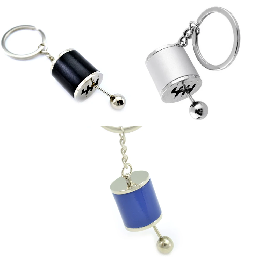 

1Pcs Fashion Key Chain Six-Speed Car Gear Knob Gear Stick Gear Shift Gear Box Metal Key Ring New Car Styling Accessories Gift