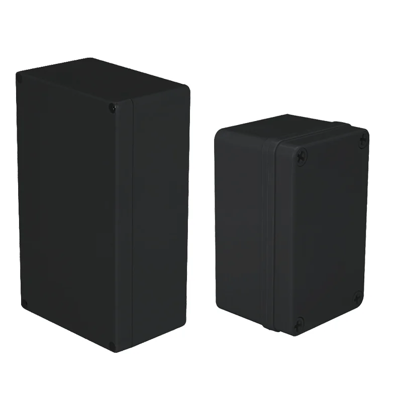 ABS Waterproof Box Electronic Safe Case Plastic Boxes Black Wire Junction Box Plastic Organizer IP67 Waterproof Enclosure