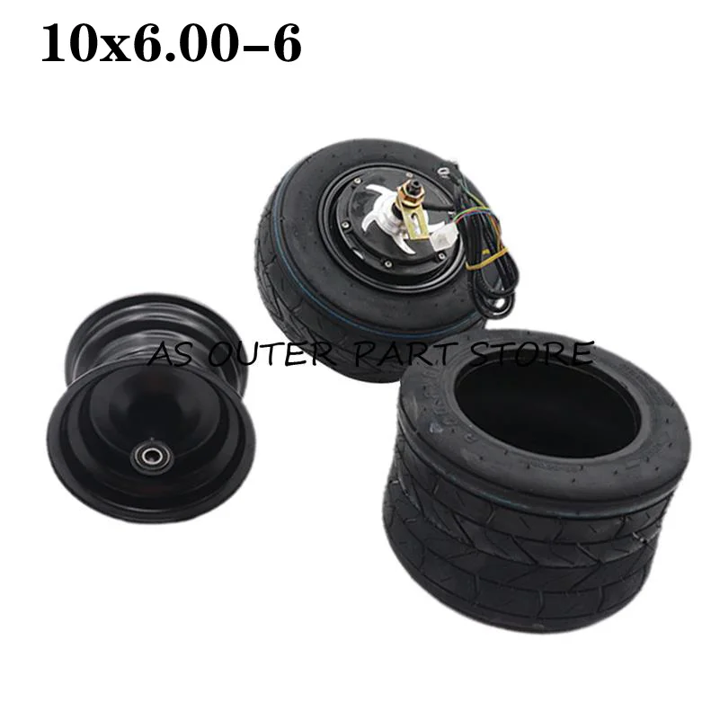 10*6.00-6 Widened Tires 10 inch with hub 10x6.00-6 Wheel For Small Citycoco Electric Scooter accessories