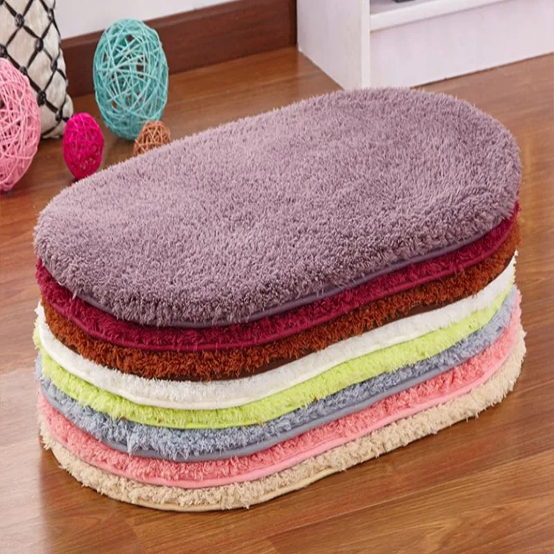 Small Carpet Pure Color Contracted Creative Bedroom Warm Winter Environmentally Friendly Family Essential Tapis De Chambre