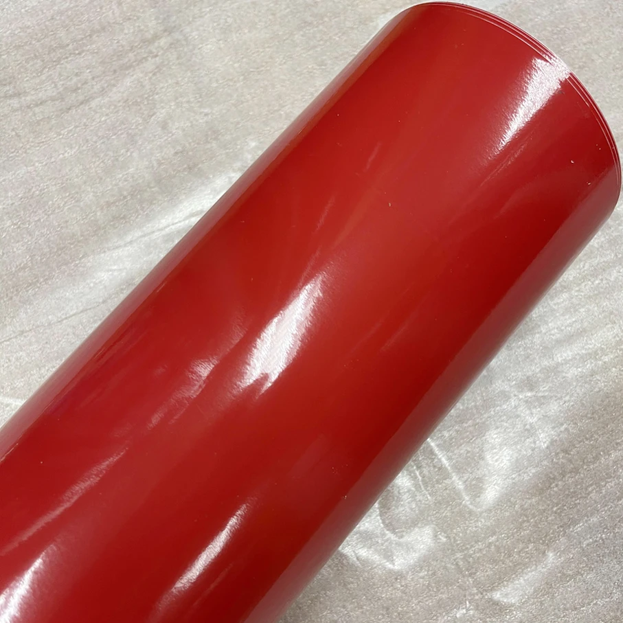 50 cm * 600 cm Glanzend Wit Zilver Zwart Vinyl Wrap Film ROOD BLAUW Car Wrapping Film Folie Bubble gratis Voor Auto Fiets Telefoon Console Skin