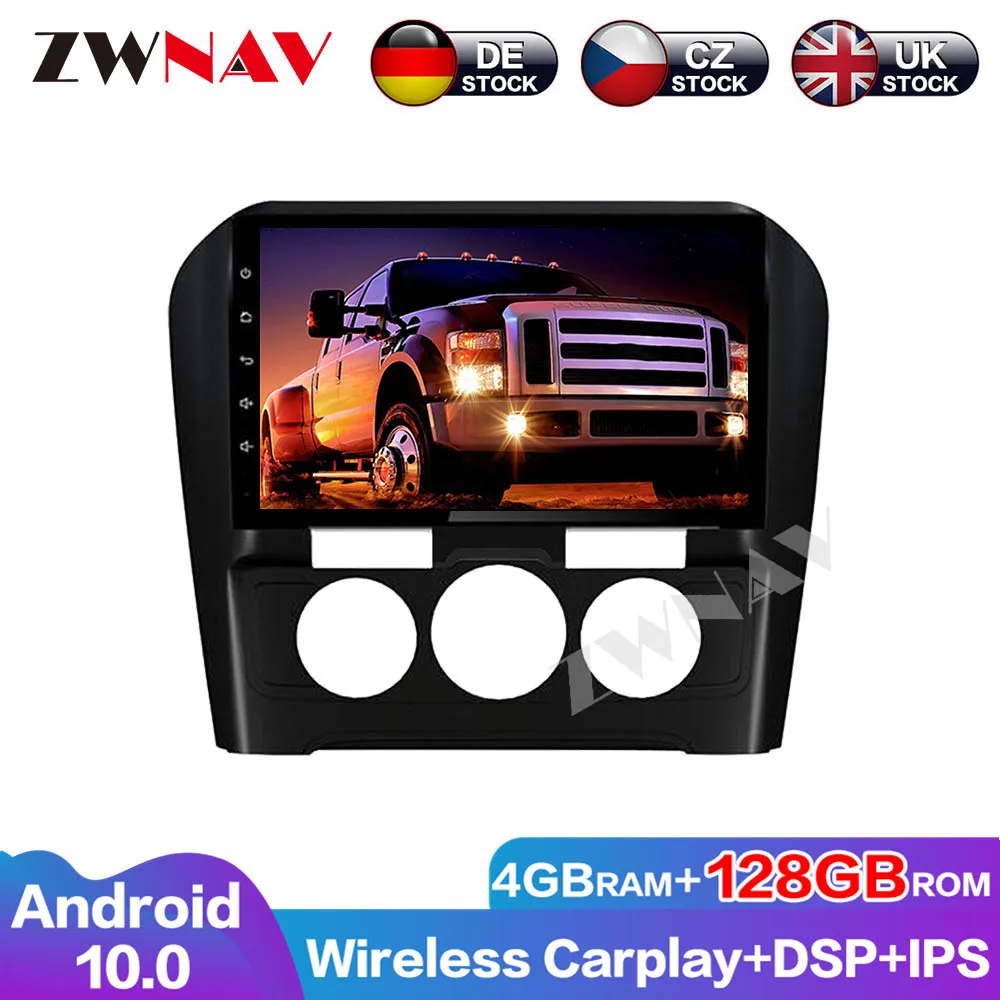 ZWNAV 128G Carplay Android 10.0 screen Car DSP IPS Auto Radio DVD Player for Citroen C4L Manual GPS Audio Stereo Head unit