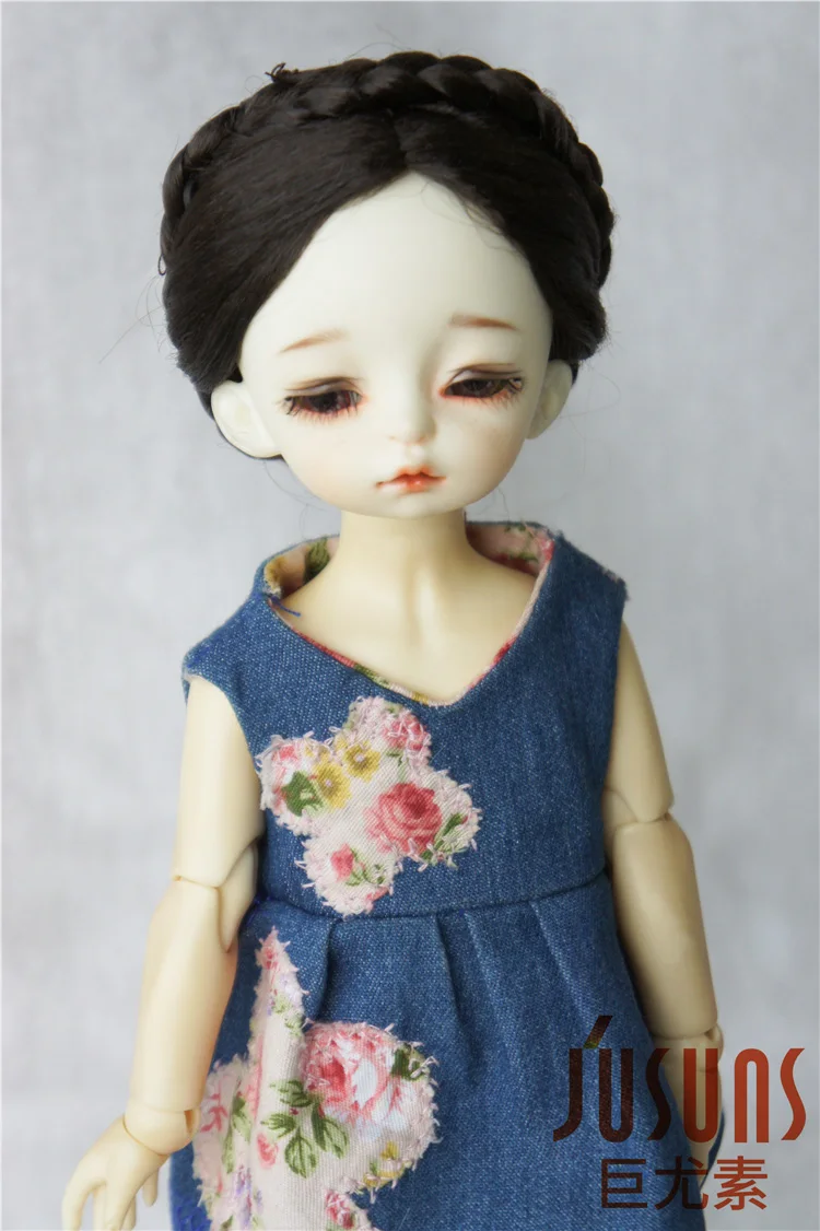 JD101 1/6 1/4 1/3 합성 모헤어 BJD 가발, 6-7 인치 7-8 인치 8-9 인치 YOSD MSD SD DOD 티모섕크 캐릭터 인형 헤어