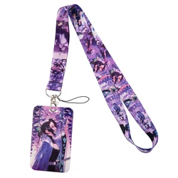 Ransitute R2440 Anime Personality ID Card Holder Bus Card Holder Staff Card Lanyard For Keys Phone DIY Hang Rope
