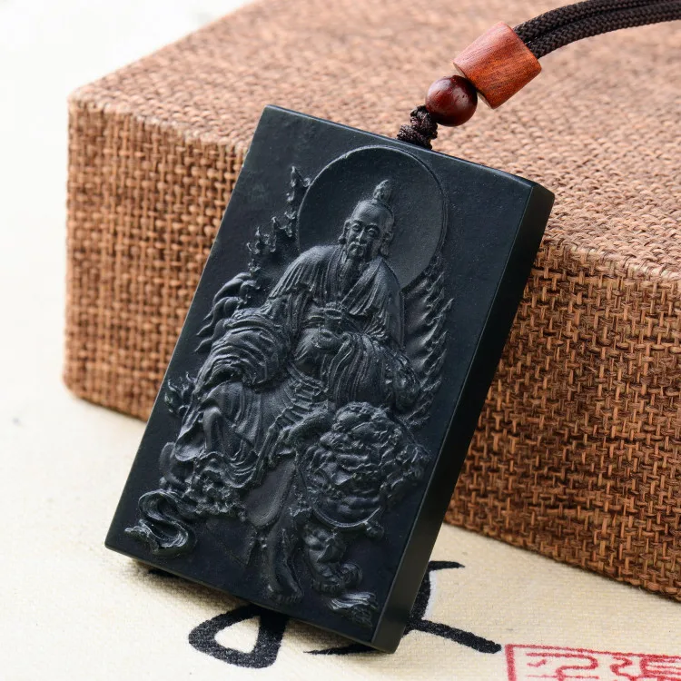 

Kaiguang Taoist jewelry, Hetian jade pendant Taiyi saves kutianzun necklace, Taoist Amulet Pendant