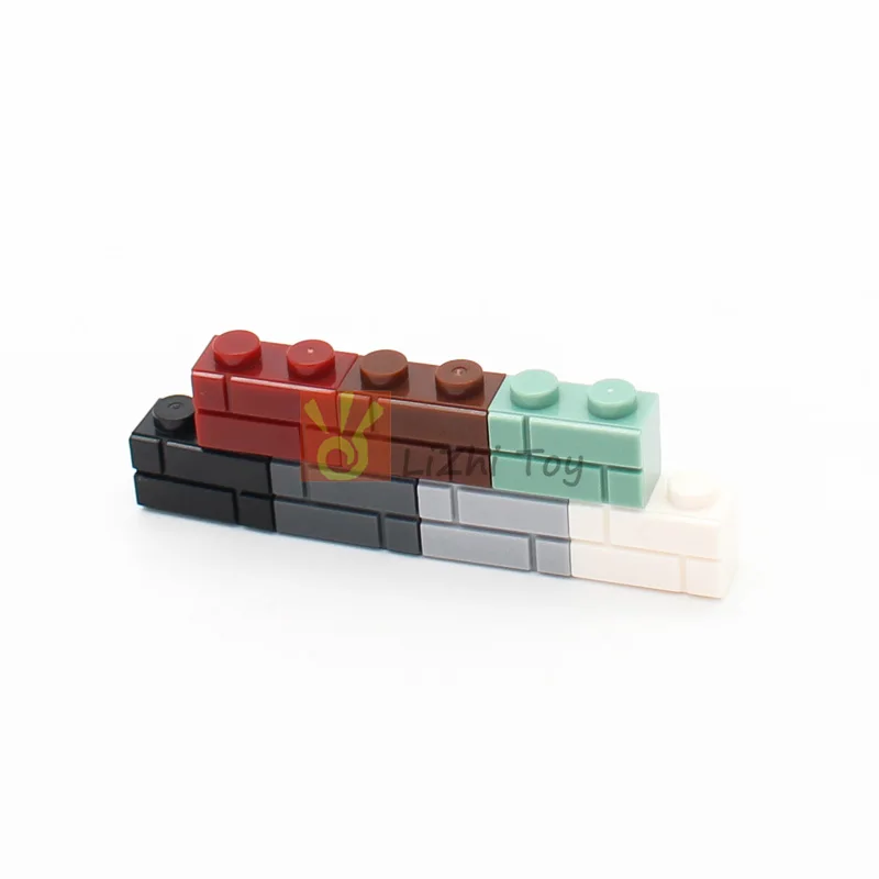 

DIY Building Blocks Wall Figures Brick Modified 1x2 Dots Masonry Profile 200PCS Creative Children Size Compatible 2357 Toy