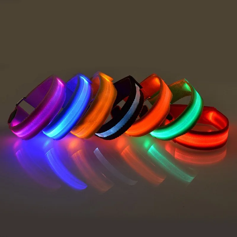 4 pcs LED Lighting Horse Leg Safety Belt Horse Leg Straps Night Riding Equipment Outdoor Sports Equestrian Supplies