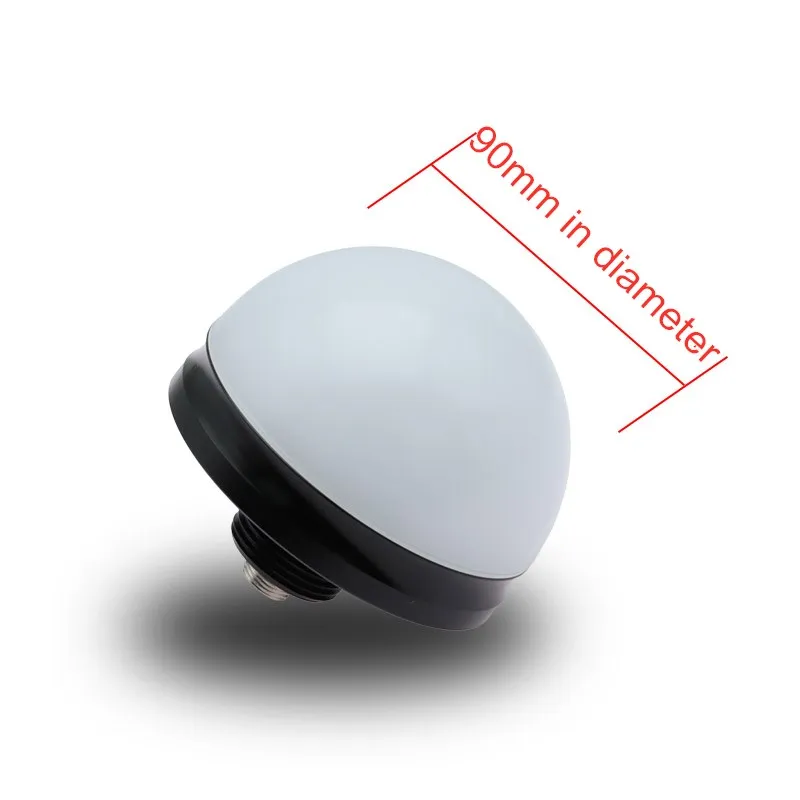 New 24V 3W Waterproof Dust-Proof 90mm/70mm Hemispherical 3-Color into 1 ball Warning Light Mini LED Semicircle Signal Light