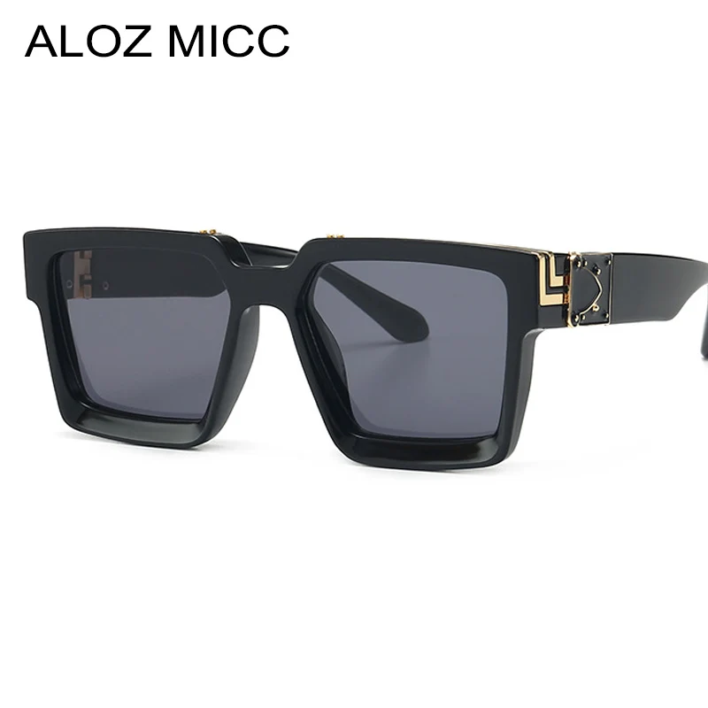 ALOZ MICC 2023 New Fashion Square Sunglasses Women Men Brand Designer Unisex Sunglasses Men Metal Glassses UV400 Q706