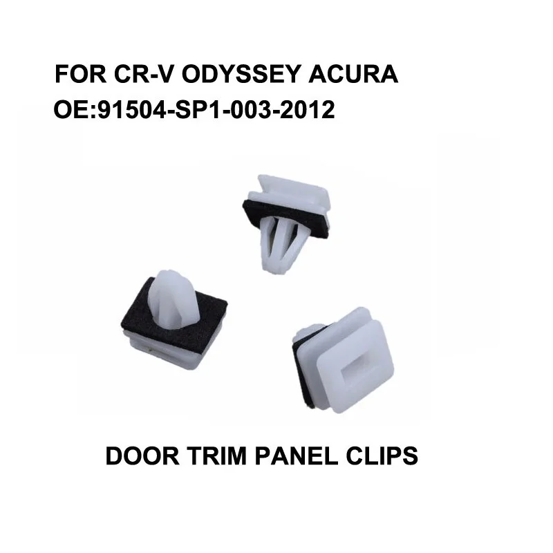 NEW! FOR HONDA CIVIC FOR CR-V ODYSSEY ACURA BUMPER SIDE SKIRT SILL TRIM CLIPS EXTERIOR x10 91504-SP1-003-2012