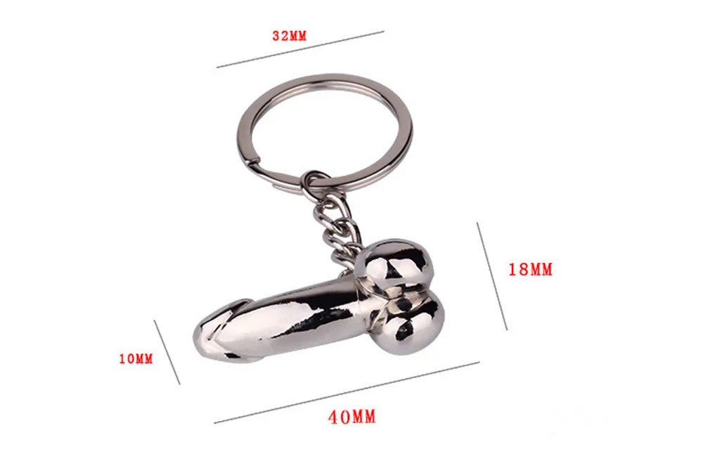 New male reproductive organ personality key penis chain men and women couple fashion keychain Car Keychain Acce Accessories