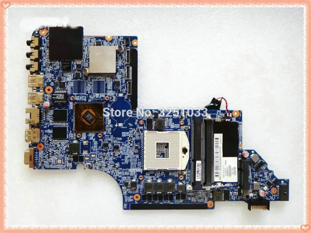 

665986-001 For HP PAVILION DV7T-6B00 DV7T-6C00 NOTEBOOK DV7 DV7T DV7-6000 Laptop Motherboard DDR3 6490/1G HM65