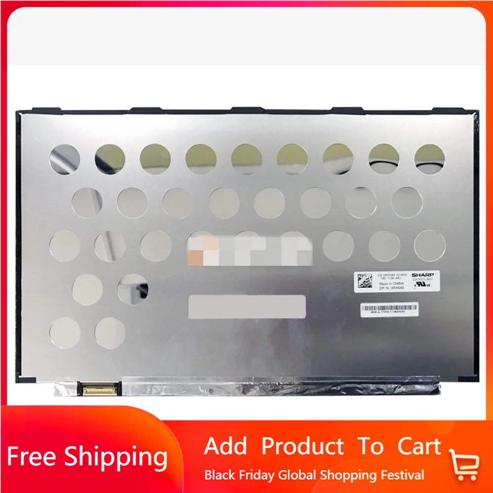 

13.3 Inch LQ133Z1JW21 LCD Screen EDP 40PIN 60HZ DP/N: 0RXN49 QHD 3200*1800 100% sRGB Laptop Replacement Display Panel