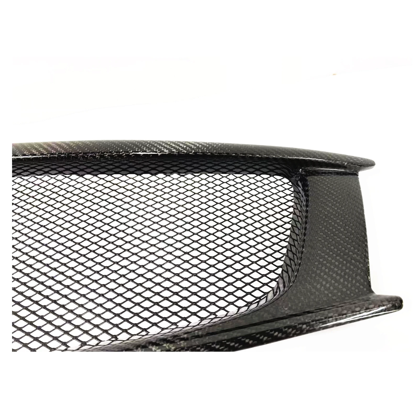 Racing Grills Front Grille For Infiniti G G37 2008-2013 Q60 Coupe 2 Door Only Real Carbon Fiber Car Upper Bumper Hood Mesh Grid