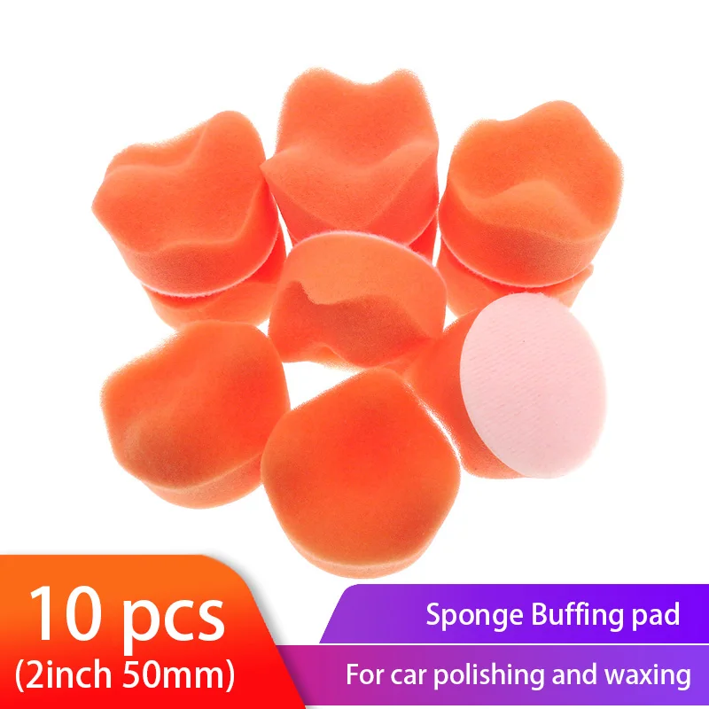 10pcs 2 inch 50mm Gross Polishing Buffing Pad wave sponge Car Polisher Buffer pads Clean waxing Auto paint maintenance care