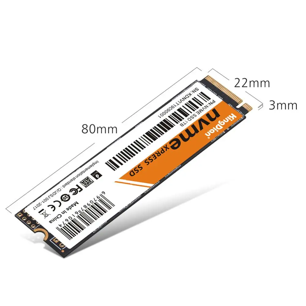 

KingDian M.2 NVME PCIE SSD 128GB 256GB 512GB 1TB 2TB Disk Internal Solid State Drives for Laptop Desktop