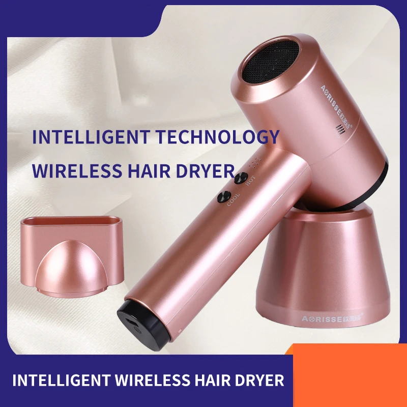 USB Intelligent Hairdressing Lithium Battery Rechargeable Radio Hair Dryer Large Battery Capacity Of 5000mAh