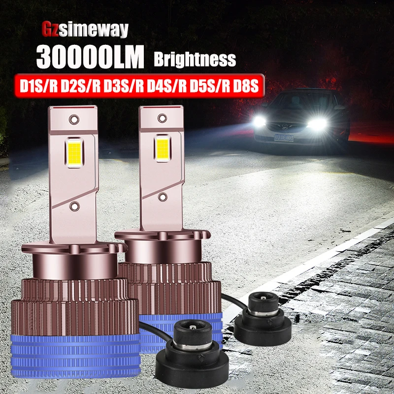 

2PCS Mini 1:1 Car Headlights D1S D3S LED D2S D2R D1R D3R D4R D4S D5S D8S Canbus 30000LM 70W Auto Light LED Update Kit 6000K 12V