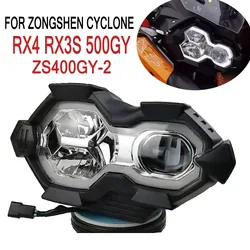 NEW LED Headlight For ZongShen Cyclone RX3S RX4 500GY Headlight Cyclone RX3S RX4 500GY