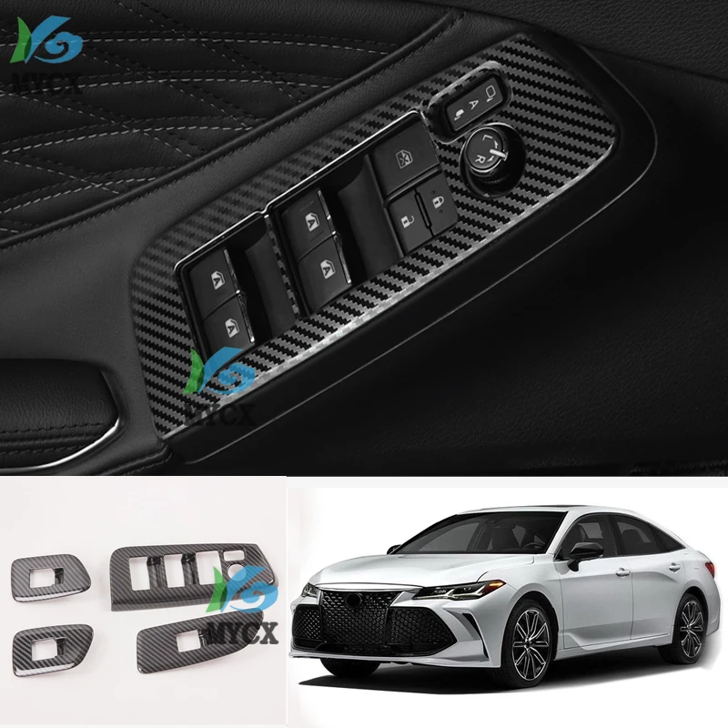 

For Toyota avalon 2019 2020 2021 Carbon Fiber Look Rear Air Vent Outlet Cover Trim