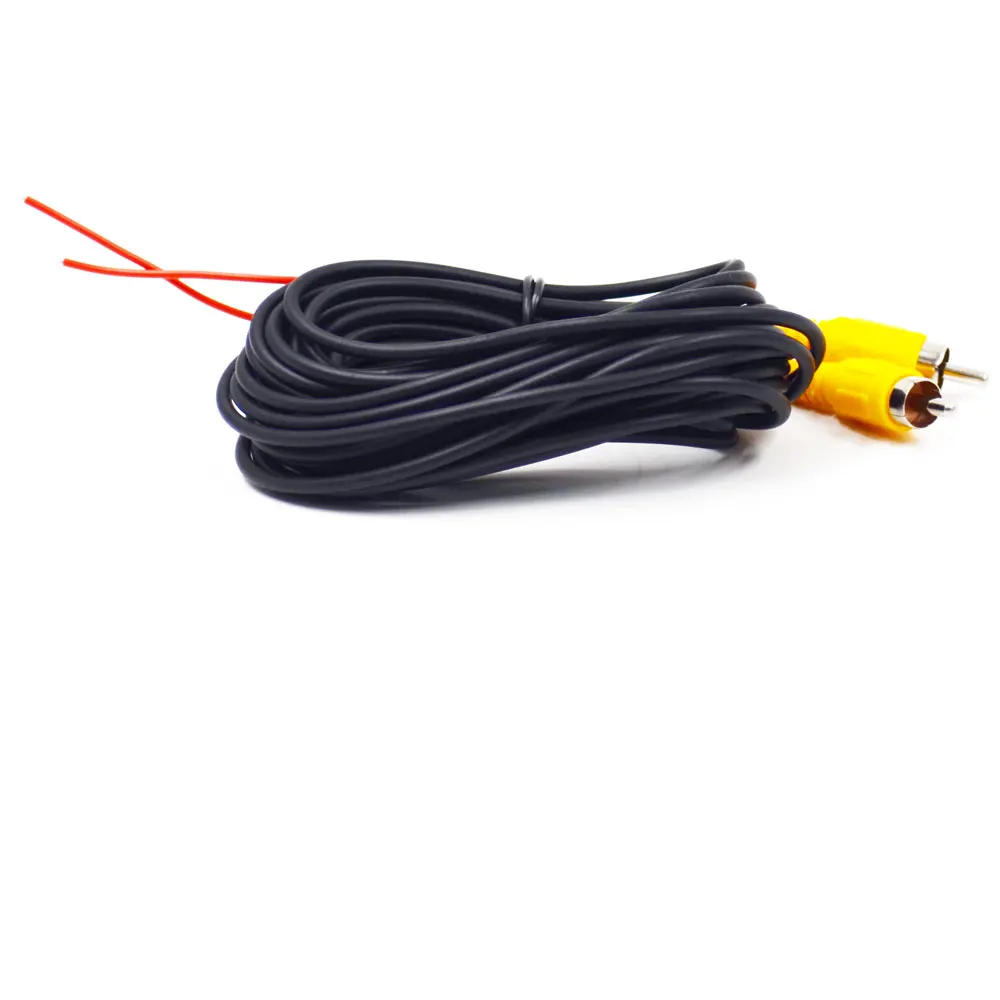 RCA Video Cable For Car Parking Rearview Rear View Camera Connect Monitor DVD Trigger Cable 6M 12M 15M 20M Optional