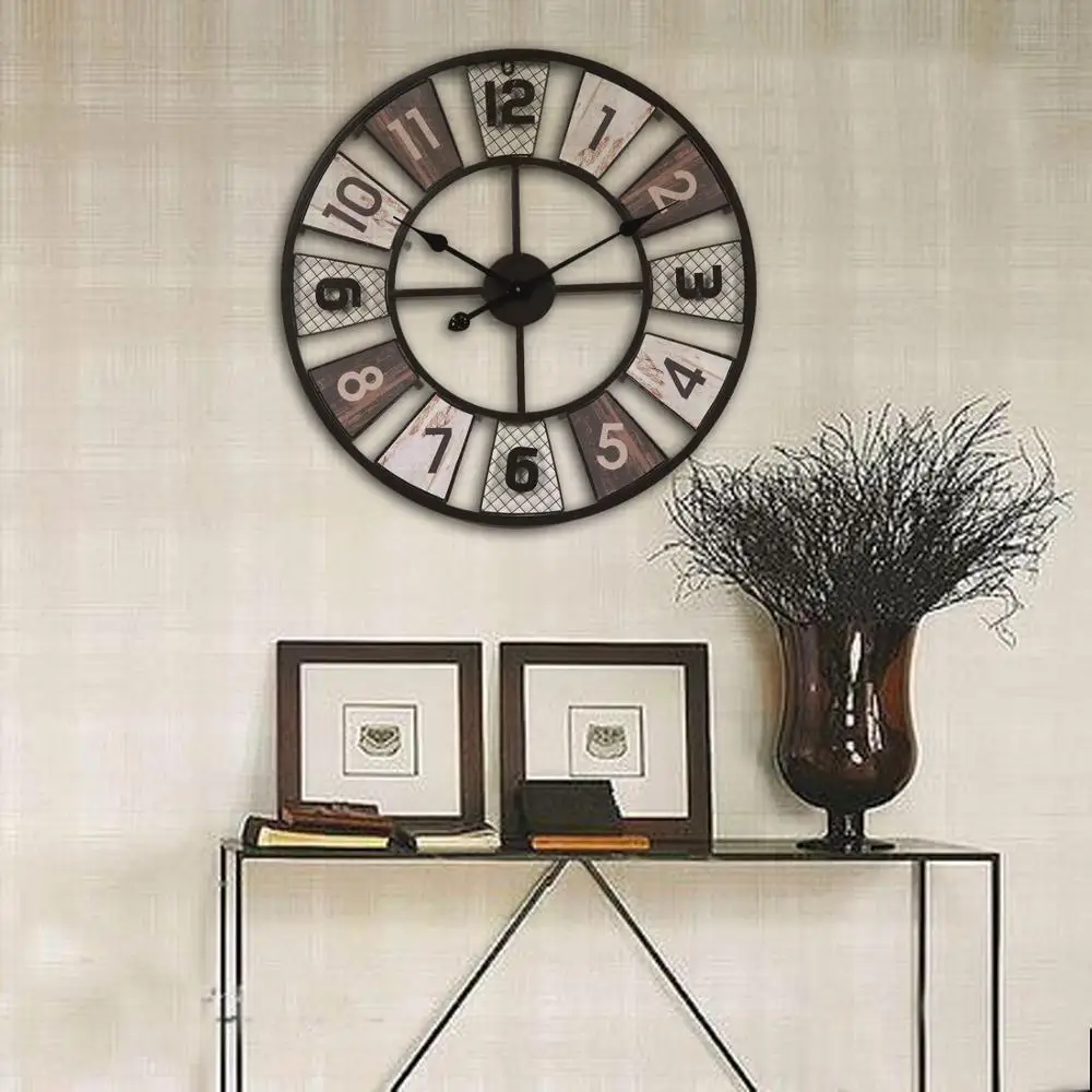 

60CM Creative living room clocks simple personality mute wall clock fashion clock home round