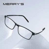MERRYS DESIGN-gafas Unisex ultraligeras y cómodas de titanio puro para hombre y mujer, montura óptica TR90 S2822