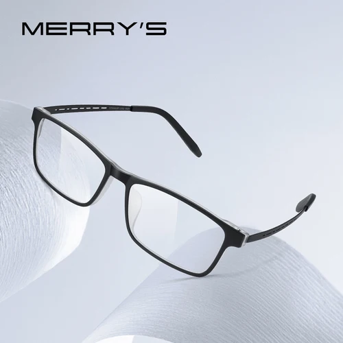MERRYS DESIGN-gafas Unisex ultraligeras y cómodas de titanio puro para hombre y mujer, montura óptica TR90 S2822
