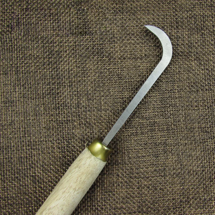 

Wood Carving Hook Knife Machete Refined Jade Bowl Knife DIY Woodcut Tool Root Carving Tools Handheld Woodworking Tools