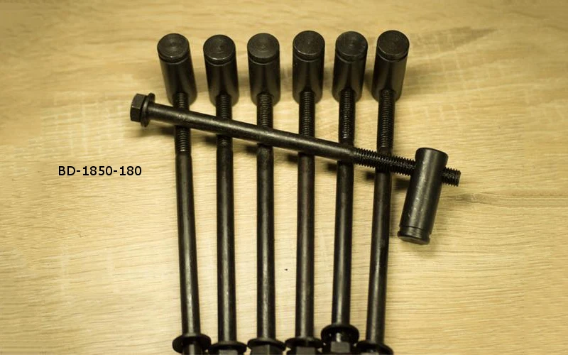 6PCS Solid Iron Bench Bolts T.DEER BD-1830-180, Workbench Woodworking Accessories GF215