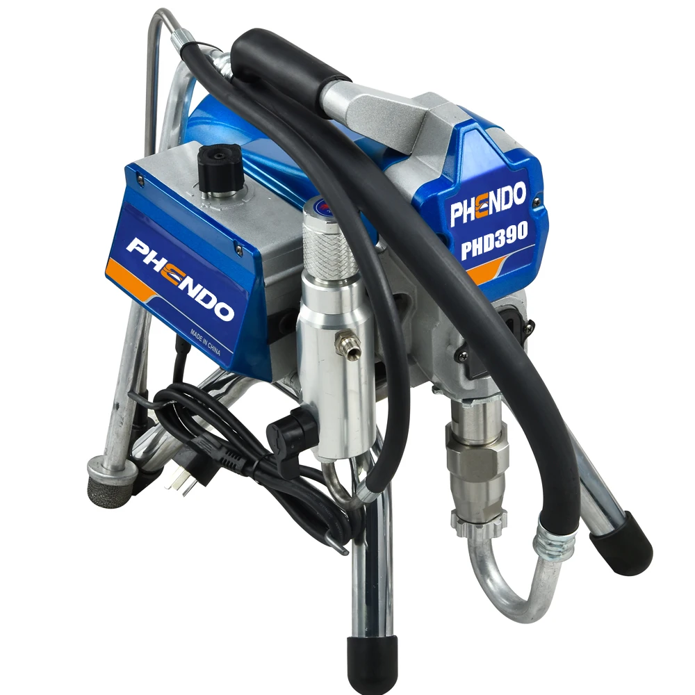 PHENDO 390 Airless Paint Sprayer เครื่อง1200W พร้อมปืนสเปรย์ชุดปรับปรุงทีมจิตรกร Home Improvement