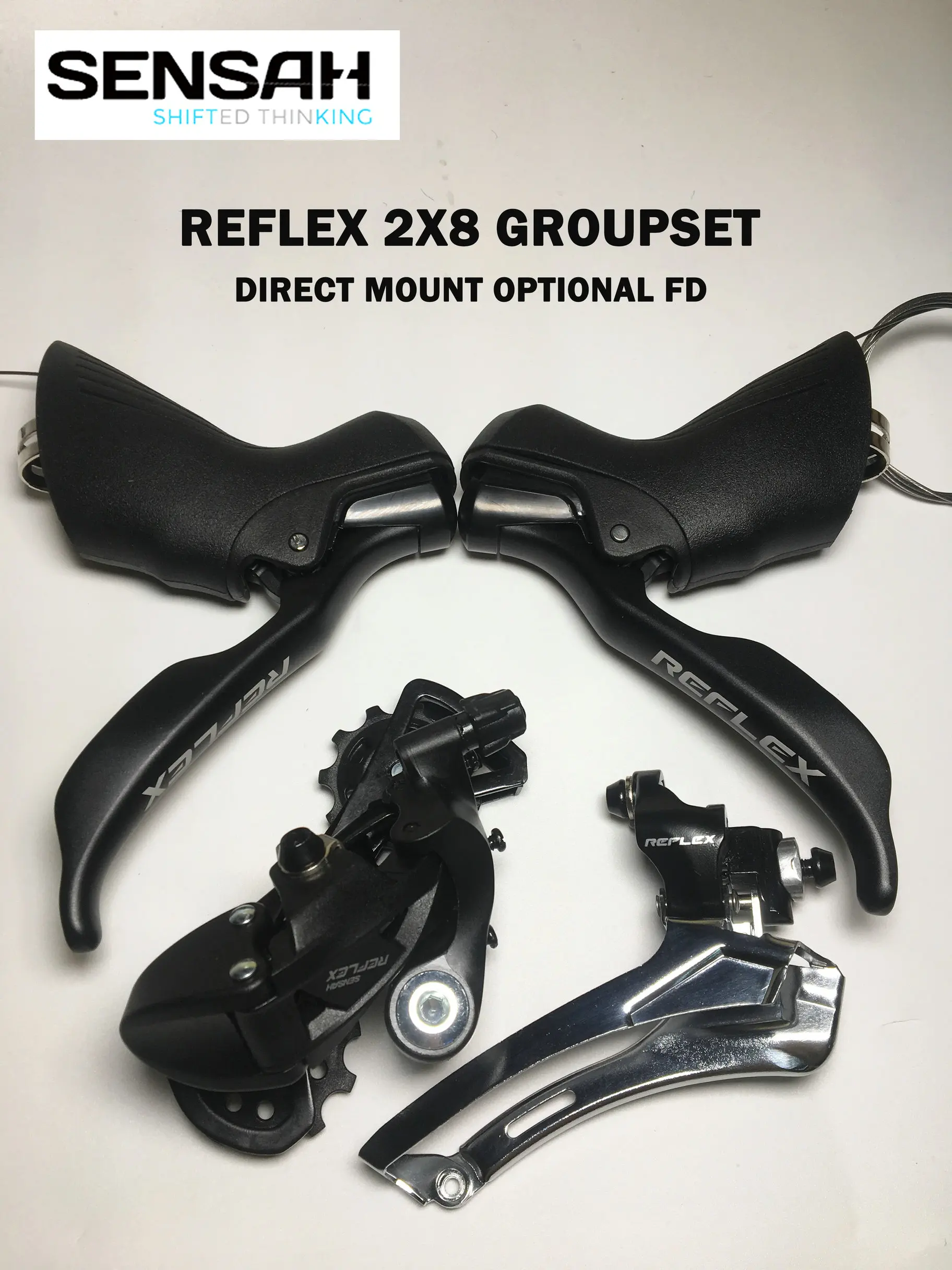 美品・Shimano Capreo シフター・ディレイラー・ブレーキセット・9s Sensah-自転車ディレイラーセット,アラバイクと互換性のあるブレーキ