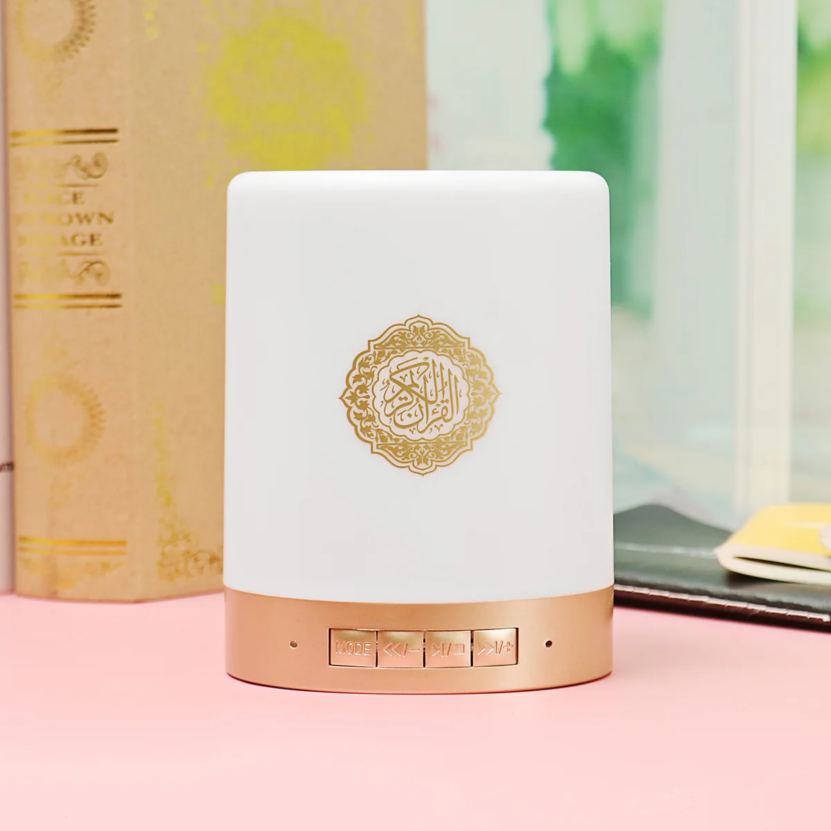 Coran Speaker Colorful Quran Lamp Touch Remote Control Gift Home Bluetooth-compatible Wireless Quran Portable MP3