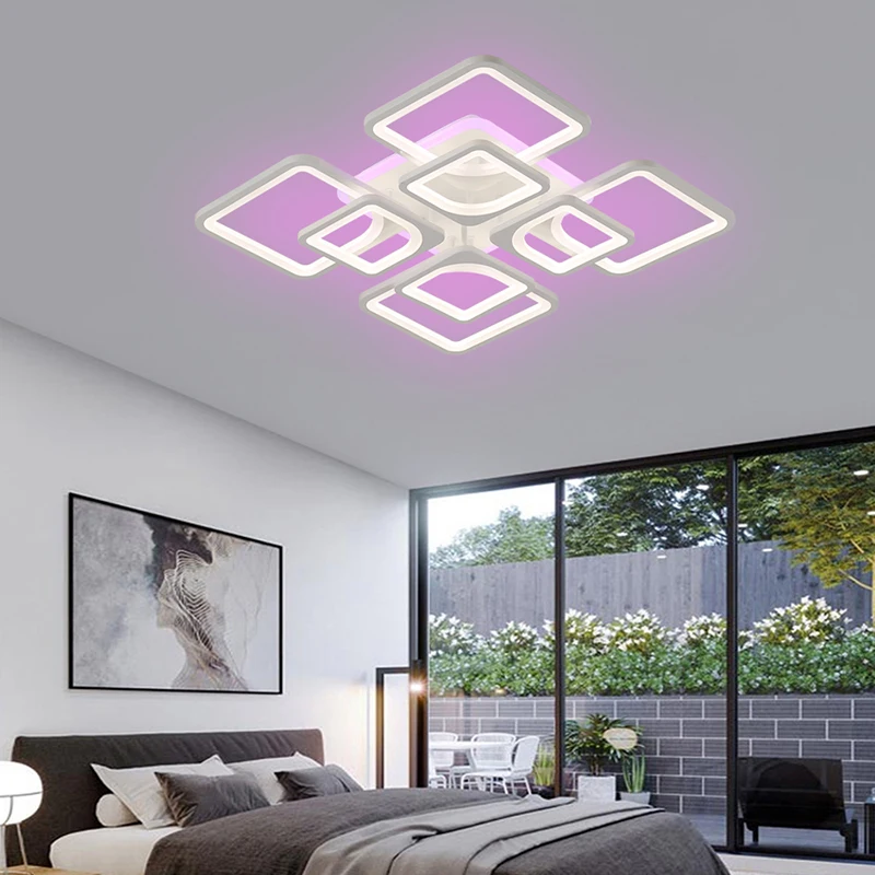 Modern bedroom LED ceiling lights villa living room chandelier hotel lobby room lighting fixtures children's room ceiling lamp