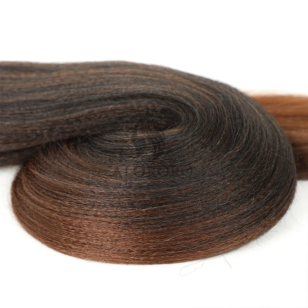 Vorgestrecktes Flechthaar 16/20/22/26/30 Zoll Niedrigtemperatur-Faser Synthetische Haarverlängerungen für Jumbo Crochet Braids – Detail 16