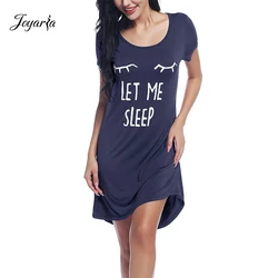 Summer Night Dress Women Nightgown Sexy Sleepwear Soft Sleep Dress Bamboo Nightwear Short Sleeve Night Shirt Cute Sexy Nighties